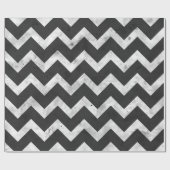 Papier Cadeau Black and white Rustic Chevron pattern (Plat)