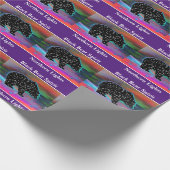 Papier Cadeau Black Bear Spirit Northern Lights (Coin)