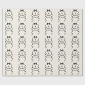 Papier Cadeau Black Bow Birthday Any Age  (Plat)