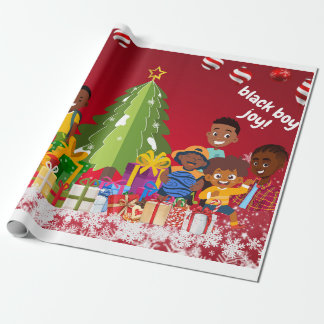 Papier Cadeau Black Boy Joy Noël