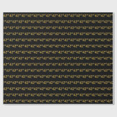 Papier Cadeau Black, Faux Gold 42e (Quarante-Seconde) (Plat)