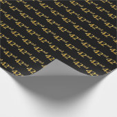 Papier Cadeau Black, Faux Gold 42e (Quarante-Seconde) (Coin)