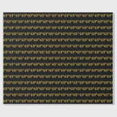 Papier Cadeau Black, Faux Gold 69e (Soixante-neuvième) (Plat)