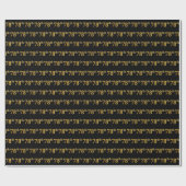 Papier Cadeau Black, Faux Gold 78e (Soixante-dix-huitième) (Plat)