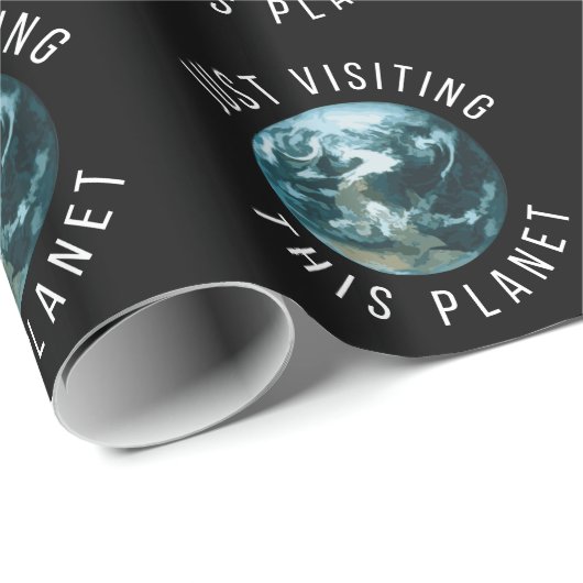 Papier Cadeau Black Juste Visiting (Coin rond)