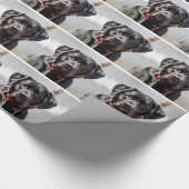 Papier Cadeau Black Lab Chien Animal de compagnie Black Labrador (Coin)