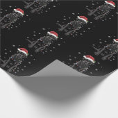 Papier Cadeau Black Lab Labrador Christmas Tree Light Pyjama Chi (Coin)