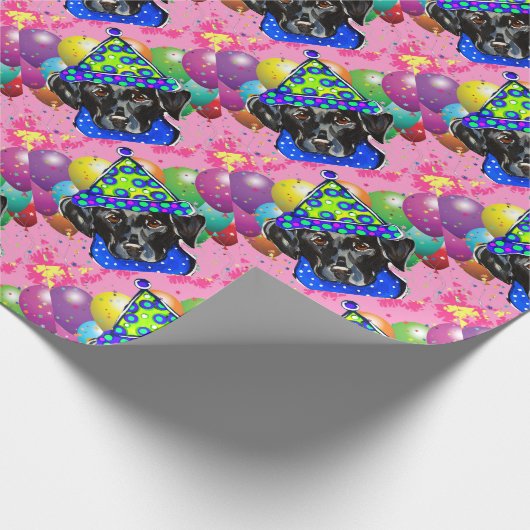 Papier Cadeau Black Labrador Retriever (Coin)