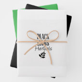 Papier cadeau Black Lotus Herbals 1 (En situation)