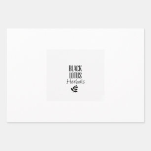 Papier cadeau Black Lotus Herbals 1