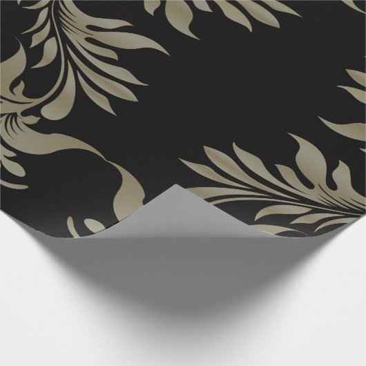 Papier Cadeau Black or Damask (Coin)