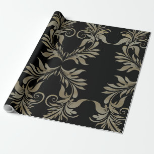 Papier Cadeau Black or Damask