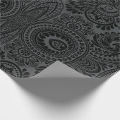 Papier Cadeau Black Paisley : (Coin)