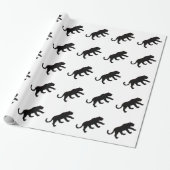 Papier Cadeau Black Panther blanc (Déroulé)