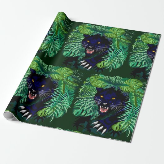 Papier Cadeau Black Panther Spirit of the Jungle (Déroulé)