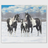 Papier Cadeau Black Pinto Paint (Plat)