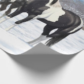 Papier Cadeau Black Pinto Paint (Coin)