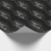 Papier Cadeau Black Rose Dark Gothic Graduation Party (Coin)