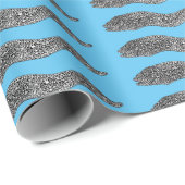 Papier Cadeau Black spotted moray eel cartoon (Coin rond)