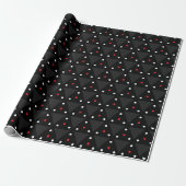 Papier Cadeau Black Triangle UFO Pattern Modern Abstract (Déroulé)