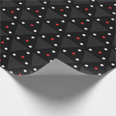 Papier Cadeau Black Triangle UFO Pattern Modern Abstract (Coin)