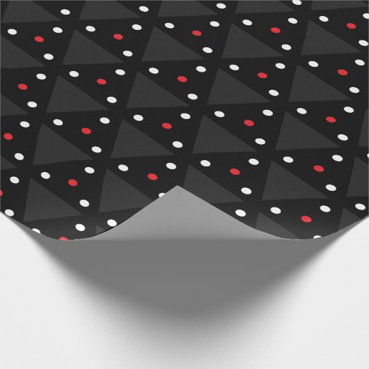 Papier Cadeau Black Triangle UFO Pattern Modern Abstract (Coin)