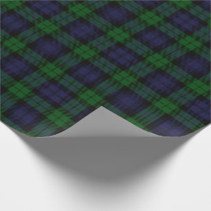 Papier Cadeau Black Watch Tartan Plaid Scottish Plaid Motif