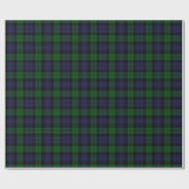 Papier Cadeau Black Watch Tartan Plaid Scottish Plaid Motif (Plat)