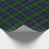 Papier Cadeau Black Watch Tartan Plaid Scottish Plaid Motif (Coin)