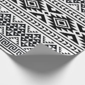 Papier Cadeau Black White Geometric Tribal Pattern (Coin)