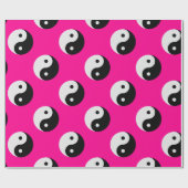 Papier Cadeau black white pink yang (Plat)