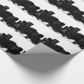 Papier Cadeau Black White Pop Art New York (Coin)