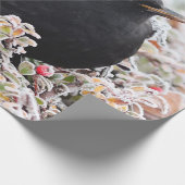 Papier Cadeau Blackbird d'hiver (Coin)