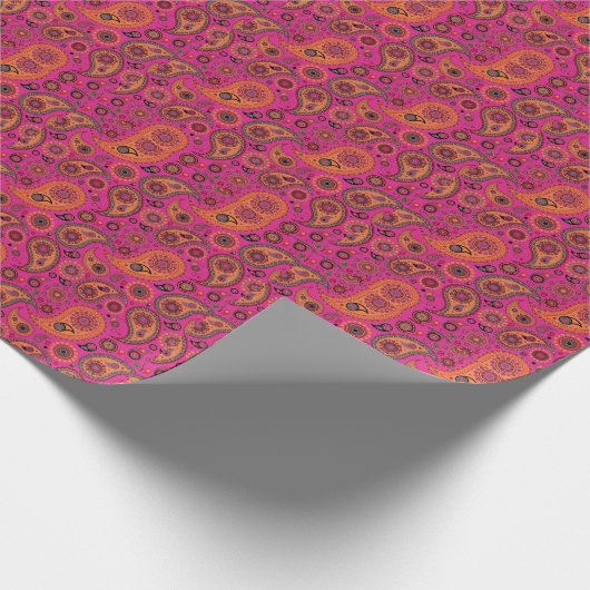 Papier Cadeau Blacklight Paisley (Coin)