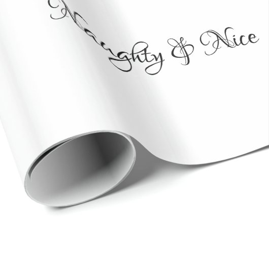 Papier Cadeau BlackScript vilain et Nice - (Coin rond)