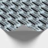 Papier Cadeau blague de papa amusante avec des mots (Coin)