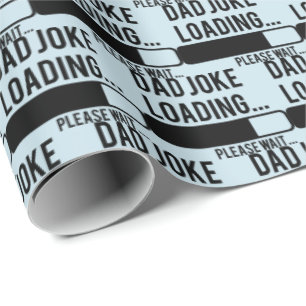 Papier Cadeau blague de papa amusante avec des mots