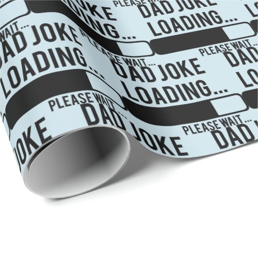 Papier Cadeau blague de papa amusante avec des mots (Coin rond)