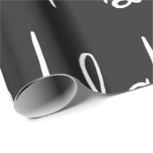 Papier Cadeau Blah bla motif sans couture.  (Coin rond)