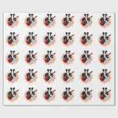 Papier Cadeau Blaireau de basculage (Plat)