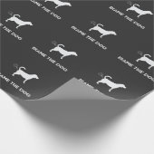 Papier Cadeau Blame The Dog - Farted Funny Fart Blagues de chien (Coin)