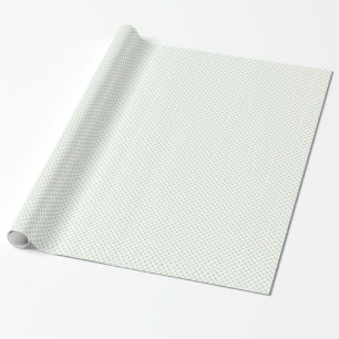 Papier Cadeau Blanc avec le papier d'emballage vert clair de