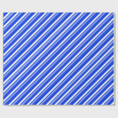 Papier Cadeau Blanc Cobalt Bleu Sucre de canne Fête (Plat)