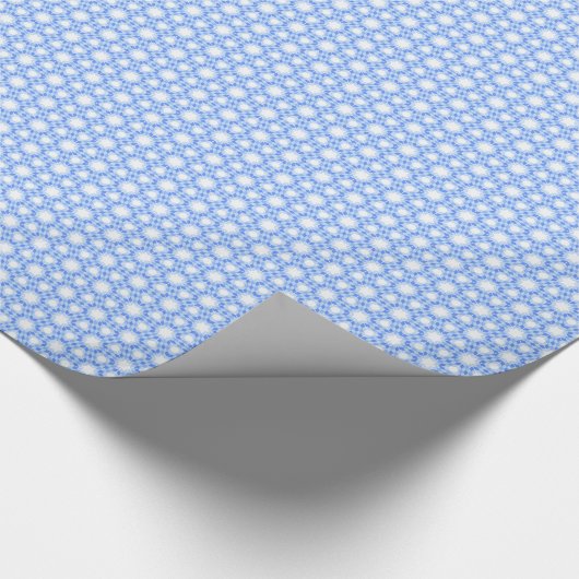 Papier Cadeau Blanc et bleu (Coin)