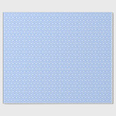 Papier Cadeau Blanc et bleu (Plat)