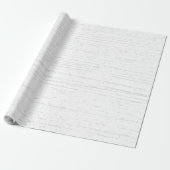 Papier Cadeau Blanc et gris grain de bois (Déroulé)