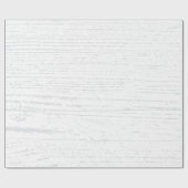 Papier Cadeau Blanc et gris grain de bois (Plat)