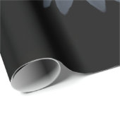 Papier Cadeau Blanc Lotus Flower Zen (Coin rond)