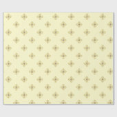 Papier Cadeau Blanc/Or de luxe (Plat)