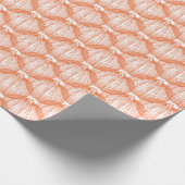 Papier Cadeau Blanc| Papier à enveloppement Citrouille classique (Coin)